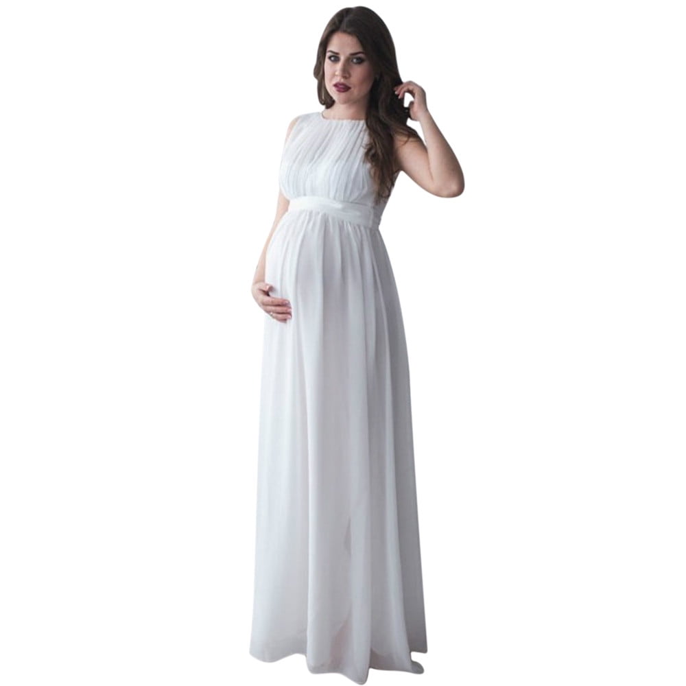 White Maternity Dress